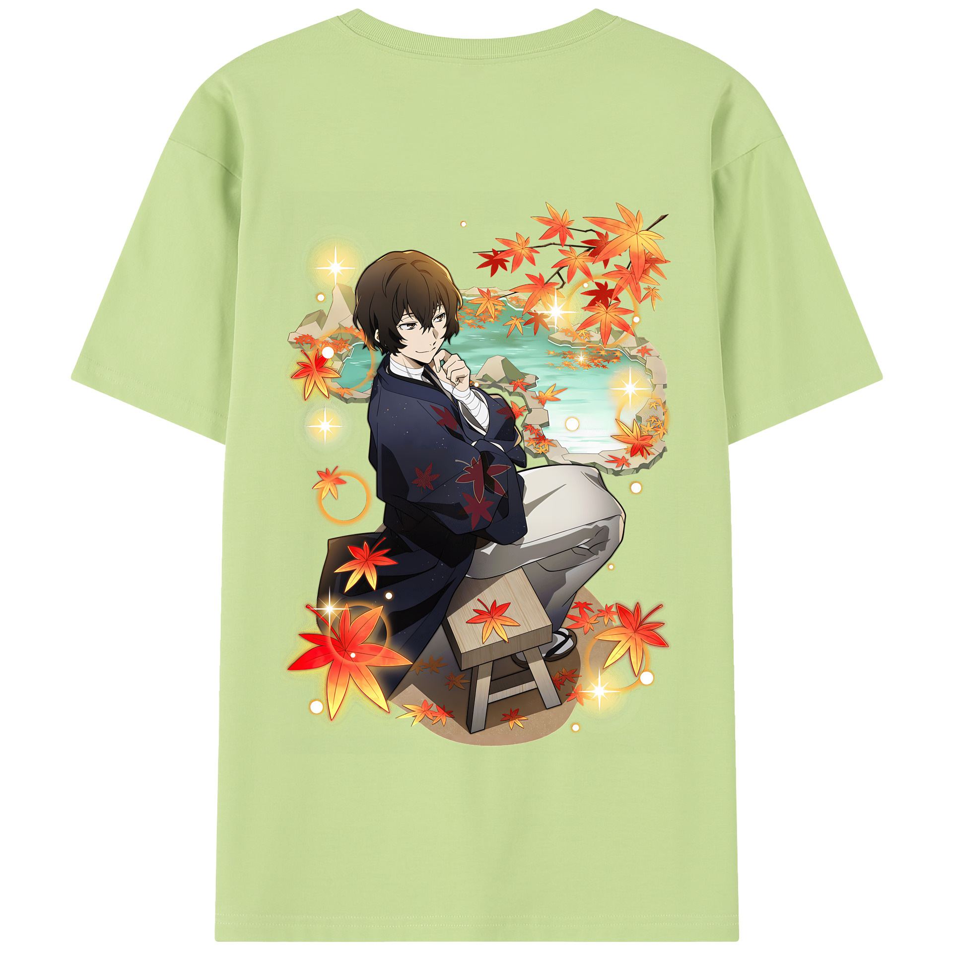 （画像用） 文豪ストレイドッグス Bungo Stray Dogs 綿100％半袖Tシャツ（背面プリント）